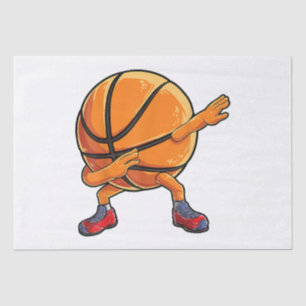 Dabbing Basketball Ball Funny Boys Men Women Sport Tissue Paper