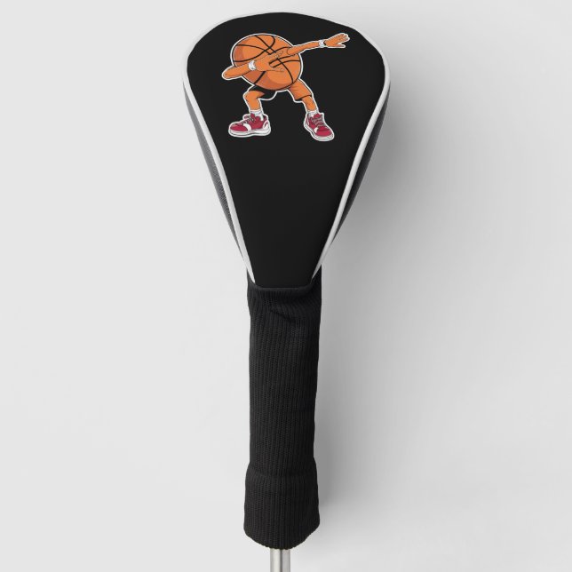 Dabbing Basketball Ball Funny Sports Player  Golf Head Cover (Front)