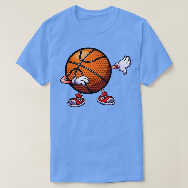 Dabbing Basketball Ball Kids Boys Dab Dance 2 T-Shirt (Design Front)