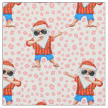 Dabbing Beach Santa Claus in a Aloha Shirt With Re Fabric
