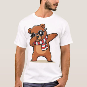 Dabbing Bear Funny Cute Bear Dab Dance T-Shirt