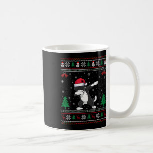 Dabbing Bernedoodle Dog Santa Hat Boys Girls Kids Coffee Mug