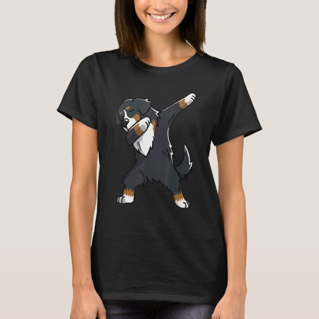 Dabbing Bernese Mountain Dog Dab Dance T-Shirt (Front)