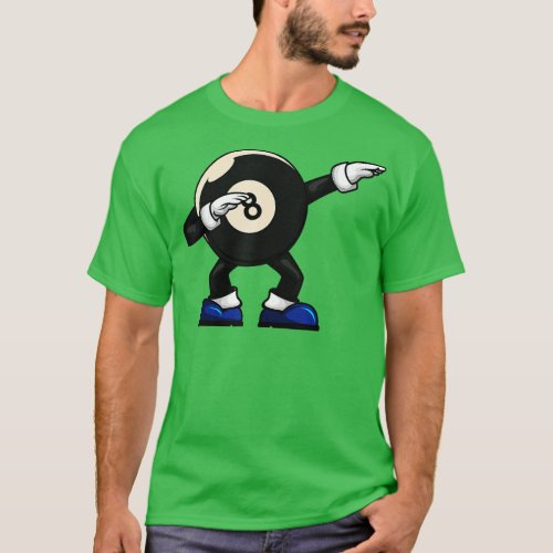 Dabbing Billiard Ball Pool Player Snooker   1  T_Shirt