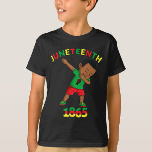 Dabbing Black King Juneteenth Melanin Brown Skin B T-Shirt
