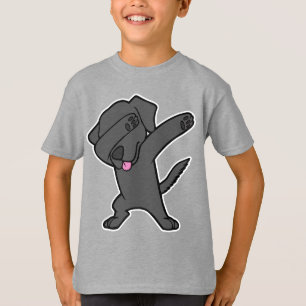 Dabbing Black Lab Retriever Hip Hop Dance Dog Dab T-Shirt