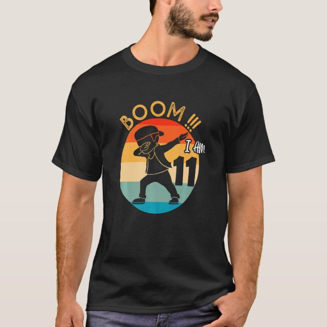 Dabbing Boy 11th Birthday Outfit 11 Eleven Years O T-Shirt (Front)