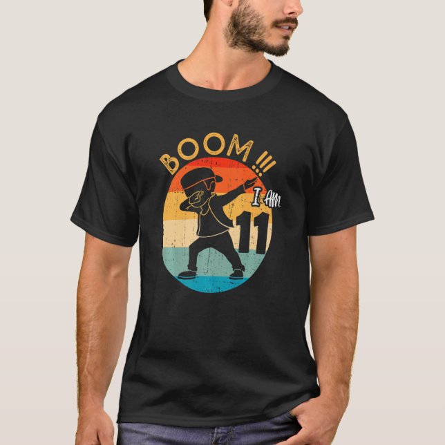 Dabbing Boy 11th Birthday Outfit 11 Eleven Years O T-Shirt (Front)
