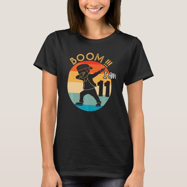 Dabbing Boy 11th Birthday Outfit 11 Eleven Years O T-Shirt (Front)