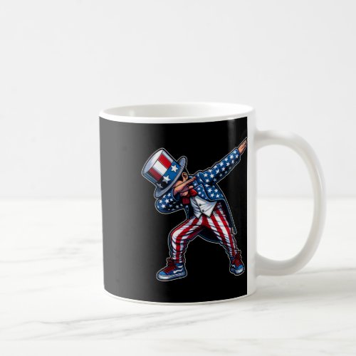 Dabbing Boy Funny 4th Of July Patriotic Design  Coffee Mug