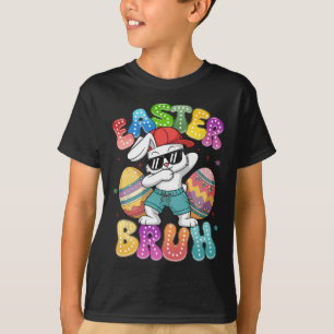 Dabbing Bunny Easter Bruh Meme Funny Saying Teens T-Shirt