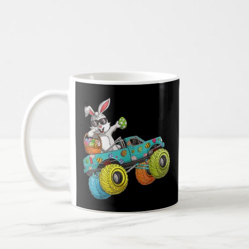 Dabbing Bunny Happy Easter Monster Truck  Kids Boy Coffee Mug