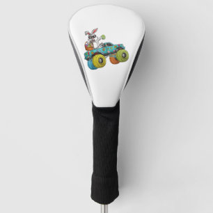 Dabbing Bunny Happy Easter Monster Truck Lovers Ki Golf Head Cover