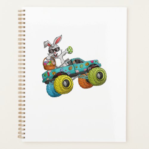 Dabbing Bunny Happy Easter Monster Truck Lovers Ki Planner