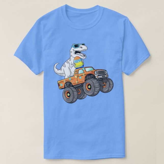 Dabbing Bunny Happy Easter Monster Truck Lovers Ki T-Shirt (Design Front)