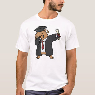 Dabbing Capybara Graduation Shirt Funny Graduate 