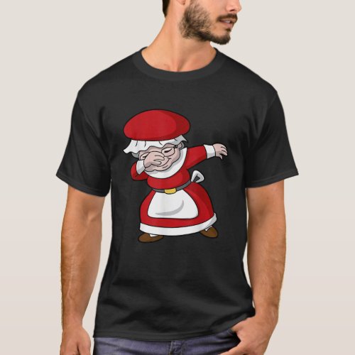 Dabbing Christmas Mrs Claus Cute T_Shirt
