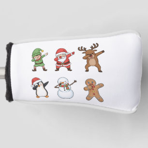 Dabbing Christmas Santa Penguin Rudolph Snowman Golf Head Cover
