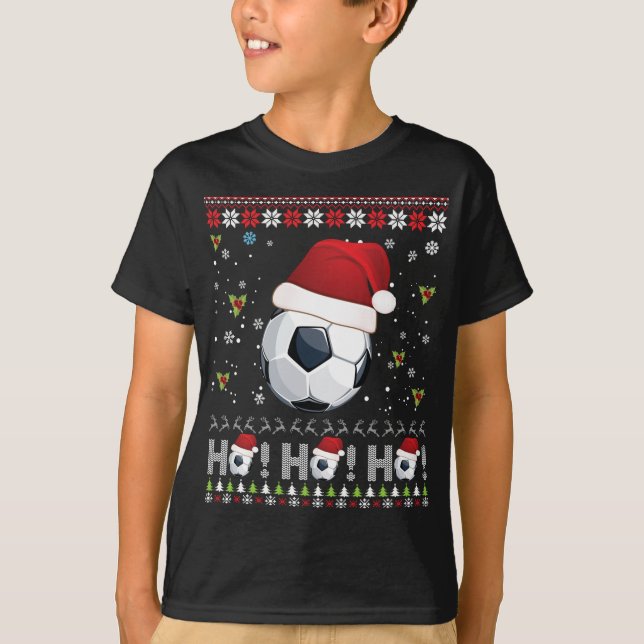 Dabbing Christmas Soccer Ho Santa Elf Ugly Sweater (Front)