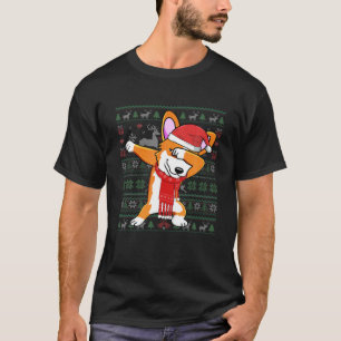 Dabbing Corgi Dog Ugly Christmas Sweater Xmas Cost