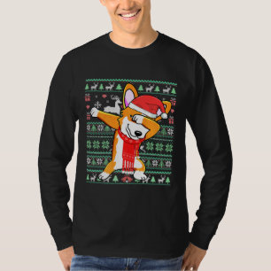 Dabbing Corgi Dog Ugly Christmas Sweater Xmas Cost