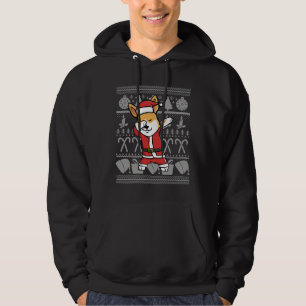 Dabbing Corgi Ugly Christmas Sweater Graphic