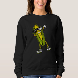Dabbing Corn Cob Dancing Corn Farm Farmer Funny Co Sweatshirt