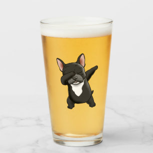 Dabbing Cute French Bulldog Glass