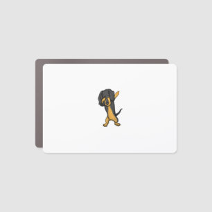 Dabbing Dachshund Doxie Dog Dab Dance Girls Boys Car Magnet