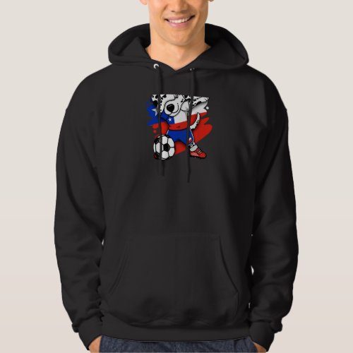 Dabbing Dalmatian Chile Soccer Fans Jersey Chilean Hoodie