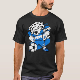 Dabbing Dalmatian Honduras Soccer Fans Jersey Foot T-Shirt