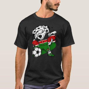 Dabbing Dalmatian Kenya Soccer Fans Jersey Kenyan T-Shirt