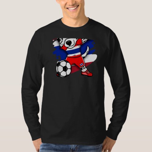 Dabbing Dalmatian Thailand Soccer Fans Jersey Foot T_Shirt