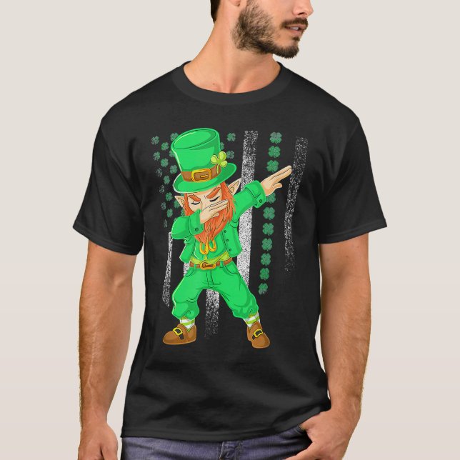 Dabbing Dance Irish Shamrock St Patricks Day   2 T-Shirt (Front)