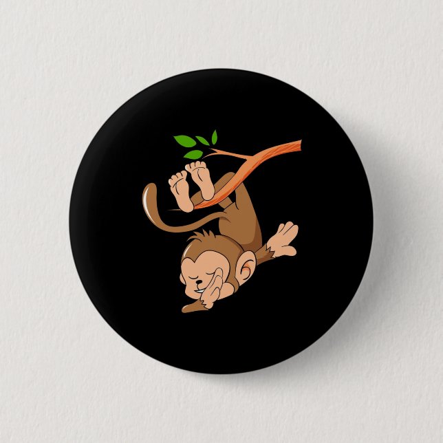 Dabbing Dance Monkey Button (Front)