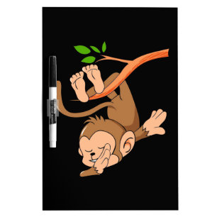 Dabbing Dance Monkey Dry Erase Board