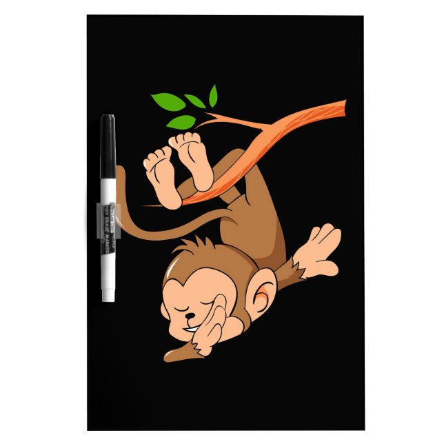 Dabbing Dance Monkey Dry Erase Board (Front)