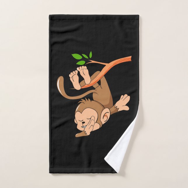 Dabbing Dance Monkey Hand Towel (Hand Towel)