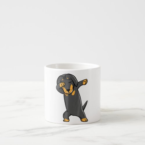 Dabbing Daschund Kids  Wiener Dog Costume Espresso Cup