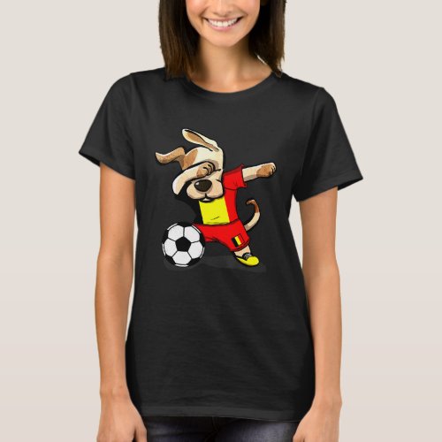 Dabbing Dog Belgium Soccer Jersey Belgian Football T_Shirt