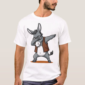 Dabbing Donkey Funny Cute Dab Dance T-Shirt