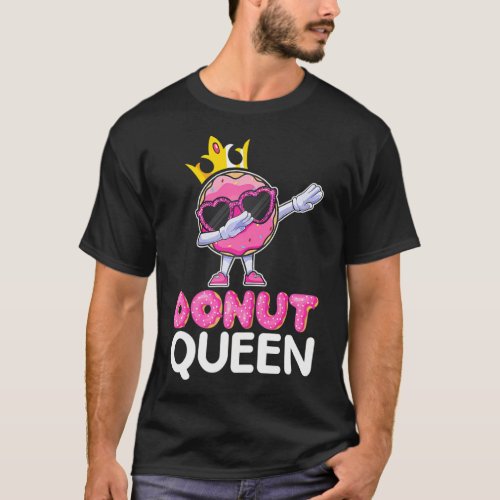 Dabbing Donut Queen Dab Dance Doughnut Donut T_Shirt