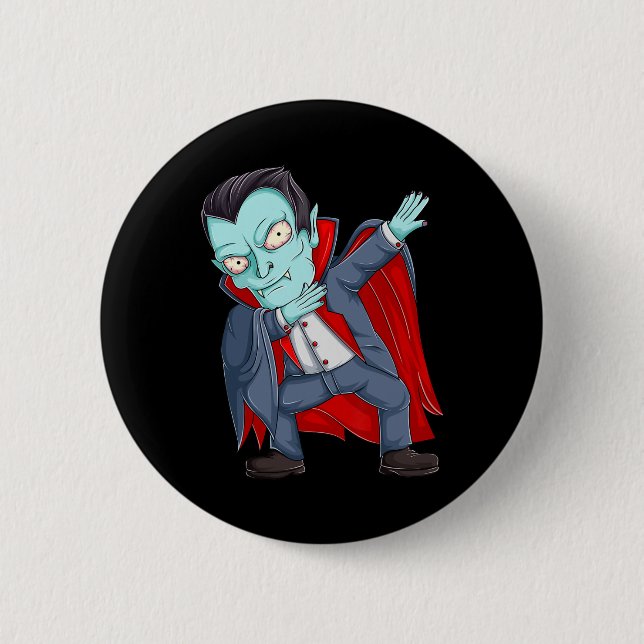 Dabbing Dracula Vampire Shirts Toddler Halloween B Button (Front)