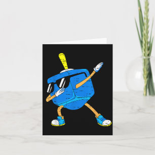 Dabbing Dreidel Hanukkah Dancing Chanukah Toddler Card