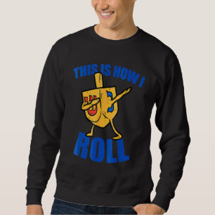 Dabbing Dreidel Ugly Hanukkah Chanukah Men Women Sweatshirt