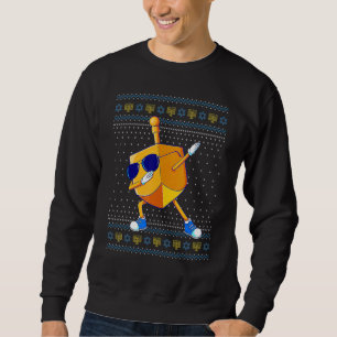 Dabbing Dreidel Ugly Hanukkah Sweater Xmas Chanuka
