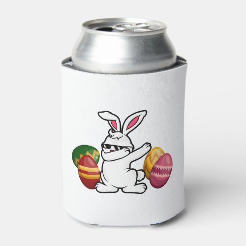 Dabbing Easter Bunny Bunny Happy Easter Can Cooler