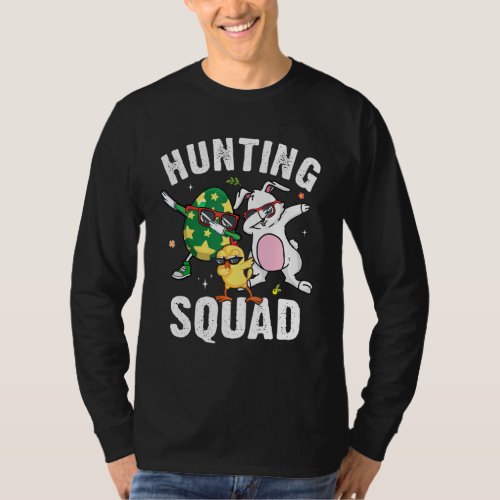 Dabbing Easter Hunting Squad Bunny Egg Kids Boys T T_Shirt