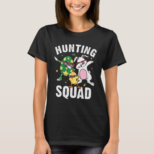 Dabbing Easter Hunting Squad Bunny Egg Kids Boys T T_Shirt
