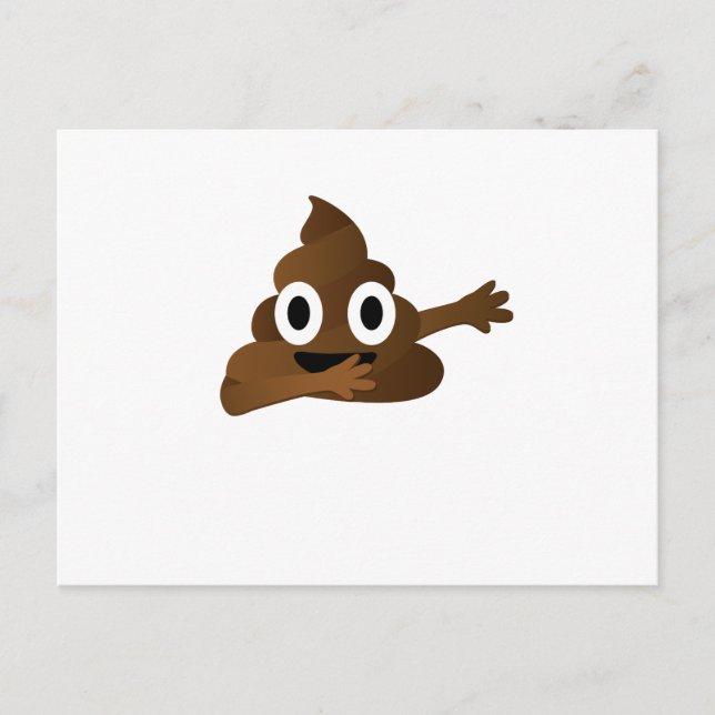 Dabbing Emoji  Funny Birthday Gift  Kids Men Women Postcard (Front)